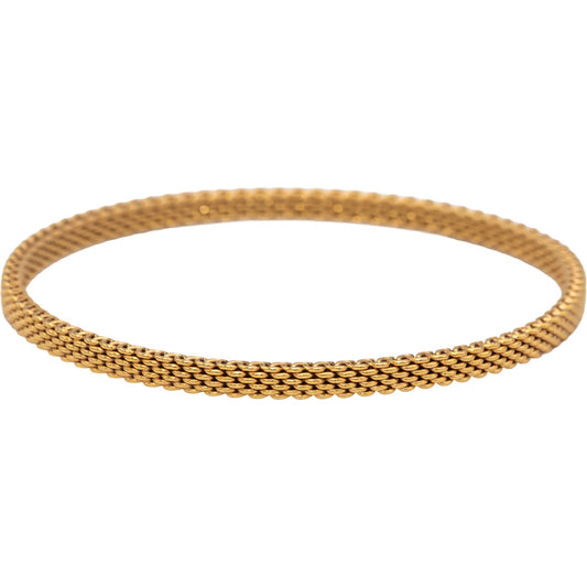 TIFFANY & CO. 18k Rose Gold Somerset Mesh Bangle Bracelet