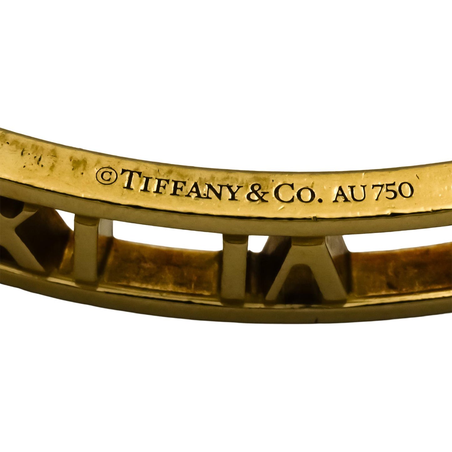 TIFFANY & CO. 18k Yellow Gold Atlas 6.5mm Wide Bangle Bracelet