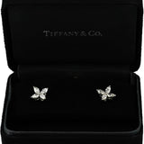 TIFFANY & CO. Victoria Marquise Diamond Platinum Large Size Stud Earrings 1.62CT