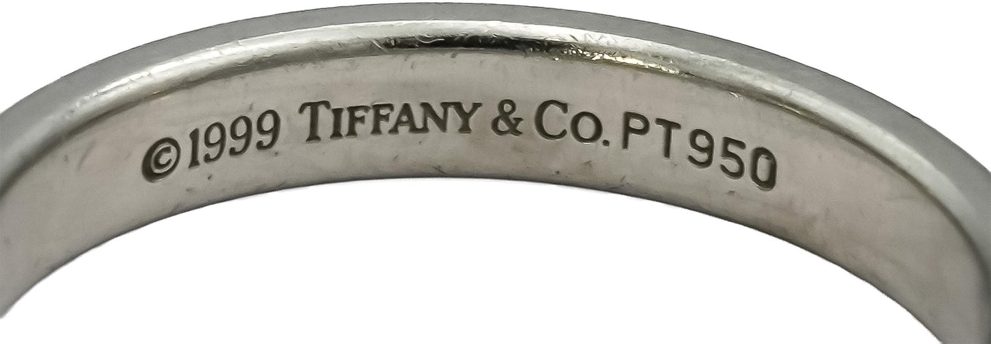 TIFFANY & CO. Platinum Band Ring Size 5.5