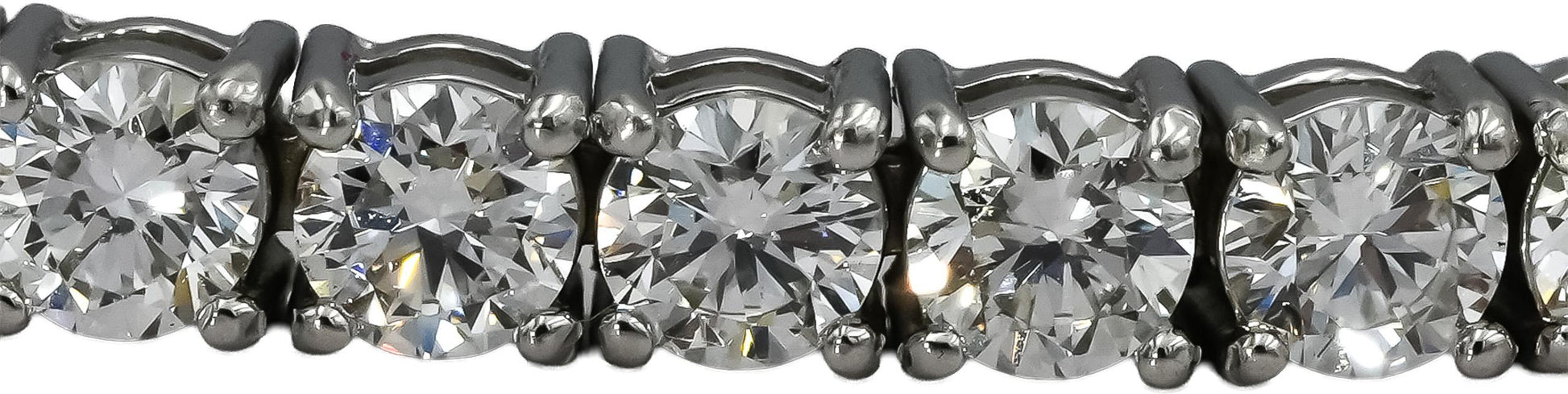 14k White Gold VS Lab-Grown Diamond Tennis Bracelet 8.86CT