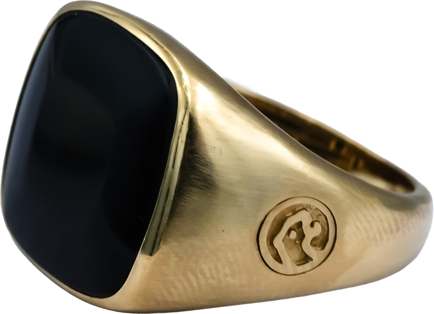 EFFY 14k Yellow Gold Cabochon Black Onyx Ring Size 9.25