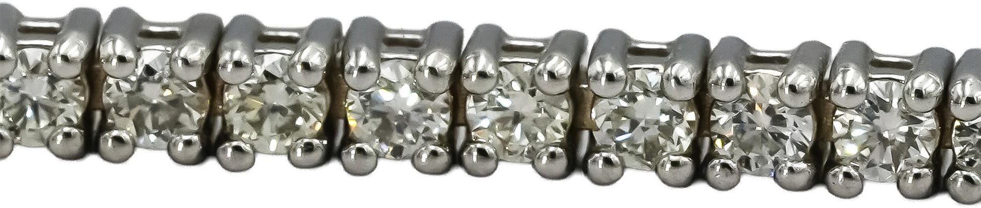 14k White Gold VS Round Diamond Tennis Bracelet 1.58CT