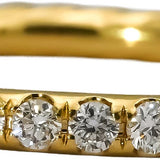 DAVID YURMAN 18k Yellow Gold VS Diamond Cable Collection Stack Ring .31CT Size 6