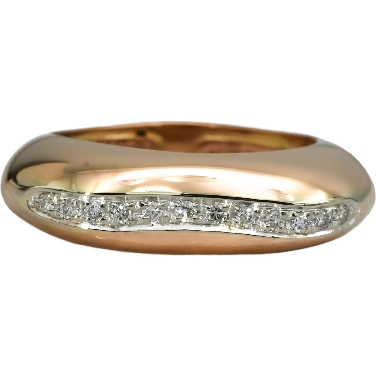 LA NOUVELLE BAGUE 18k Yellow Gold VS Diamond Heart Ring 0.15CT Size 6.5