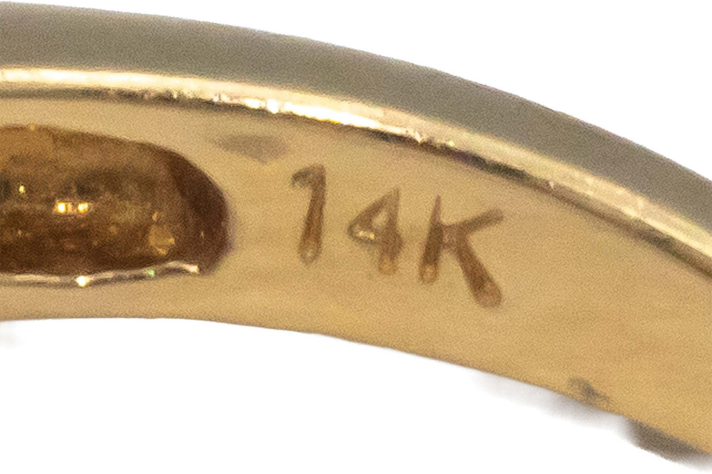 Vintage 14k Yellow Gold 0.56CT Diamond and Tanzanite Ring Size 7