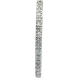 10k White Gold Round Cut Diamond Inside Out Hoop Earrings 5.0CT