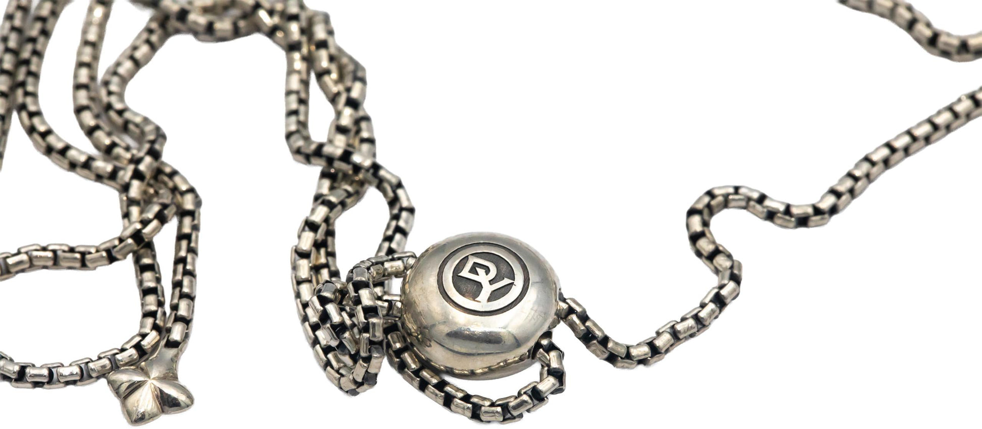 DAVID YURMAN Sterling Silver .35CT VS Diamond Continuance Heart Pendant Necklace