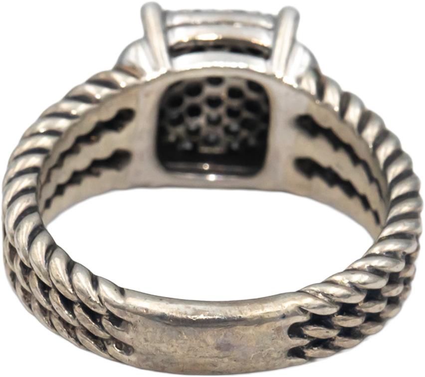 DAVID YURMAN VS Round Cut Diamond Wheaton Cable Ring 0.50CT Size 6.75