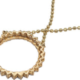 14k Yellow Gold Round Lab Grown Diamond Fixed Circled Pendant Necklace 2.60CT