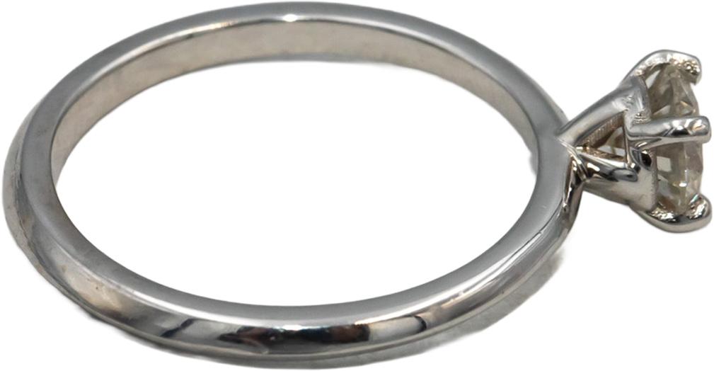 14k White Gold Round Diamond Solitaire Engagement Ring 0.58CT Size 6