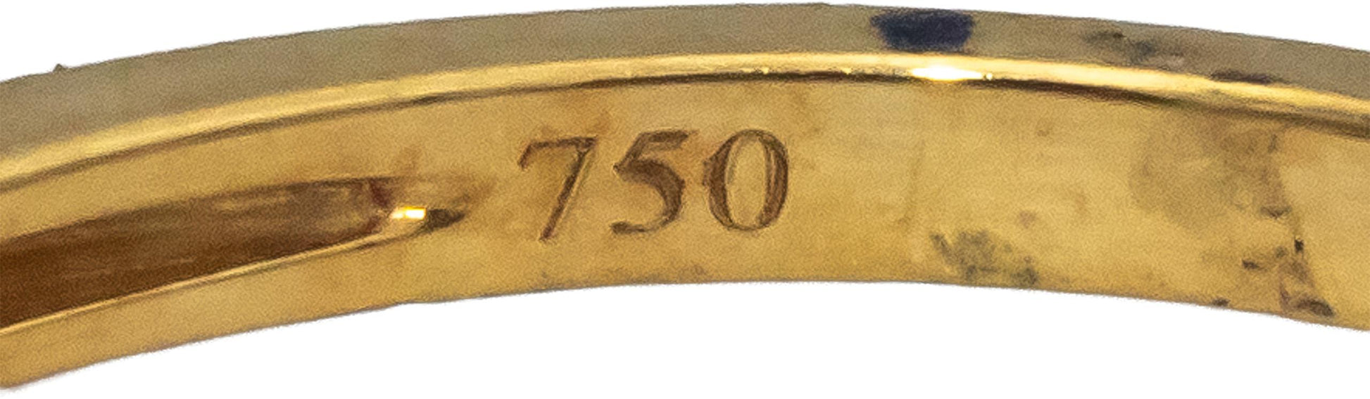 18k Yellow Gold VS Round Diamond Band Ring 0.25CT Size 7