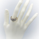 10k White Gold Round Diamond Cluster Cocktail Ring 0.50CT Size 9.25