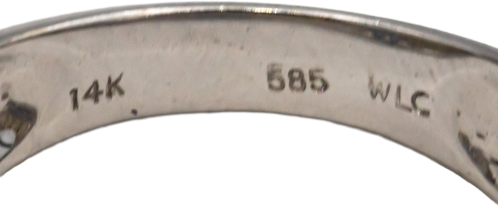 14k White Gold Rainbow Sapphire and Diamond Cluster Band Ring 1.0CT Size 7.25
