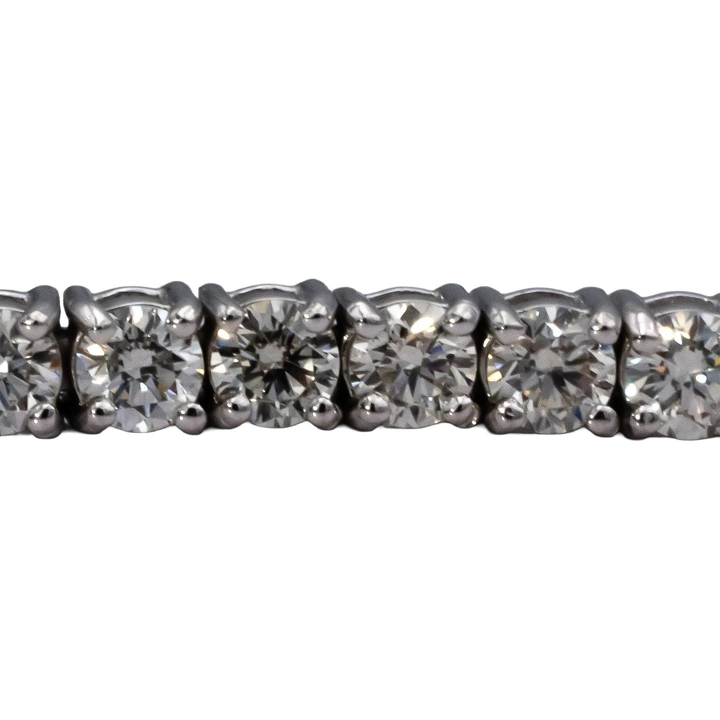 14k White Gold VS Round Diamond Tennis Bracelet 4.43CT