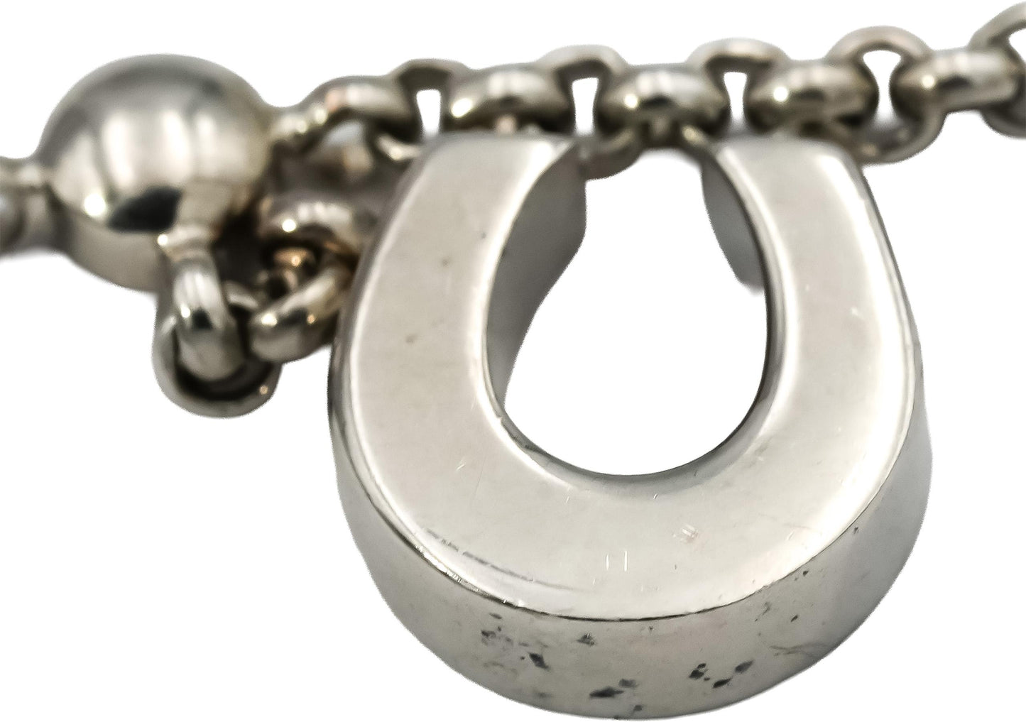 CHOPARD 18k White Gold Happy Diamond Lucky Charm Bracelet
