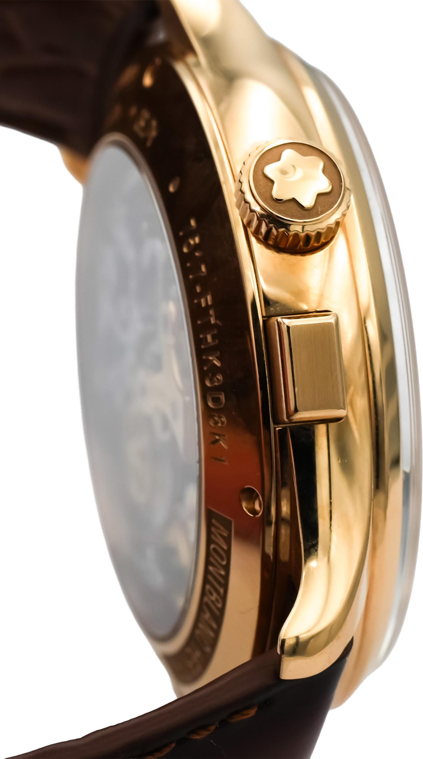 MONTBLANC 18k Rose Gold Heritage Limited Edition Chrono. Watch 7517-FTHK3D8K1