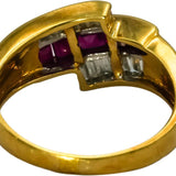18k Yellow Gold VS Diamond and Ruby Band Ring 1.50CT Size 7.5