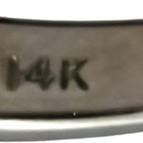 LE VIAN 14k White Gold Princess and Emerald Cut Diamond Ring 0.50CT Size 9