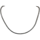 14k White Gold VS Round Lab-Grown Diamond Tennis Necklace 9.97CT
