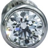 TIFFANY & CO. Platinum VS Round Diamond Peretti Stud Earrings 1.30CT w/ Box