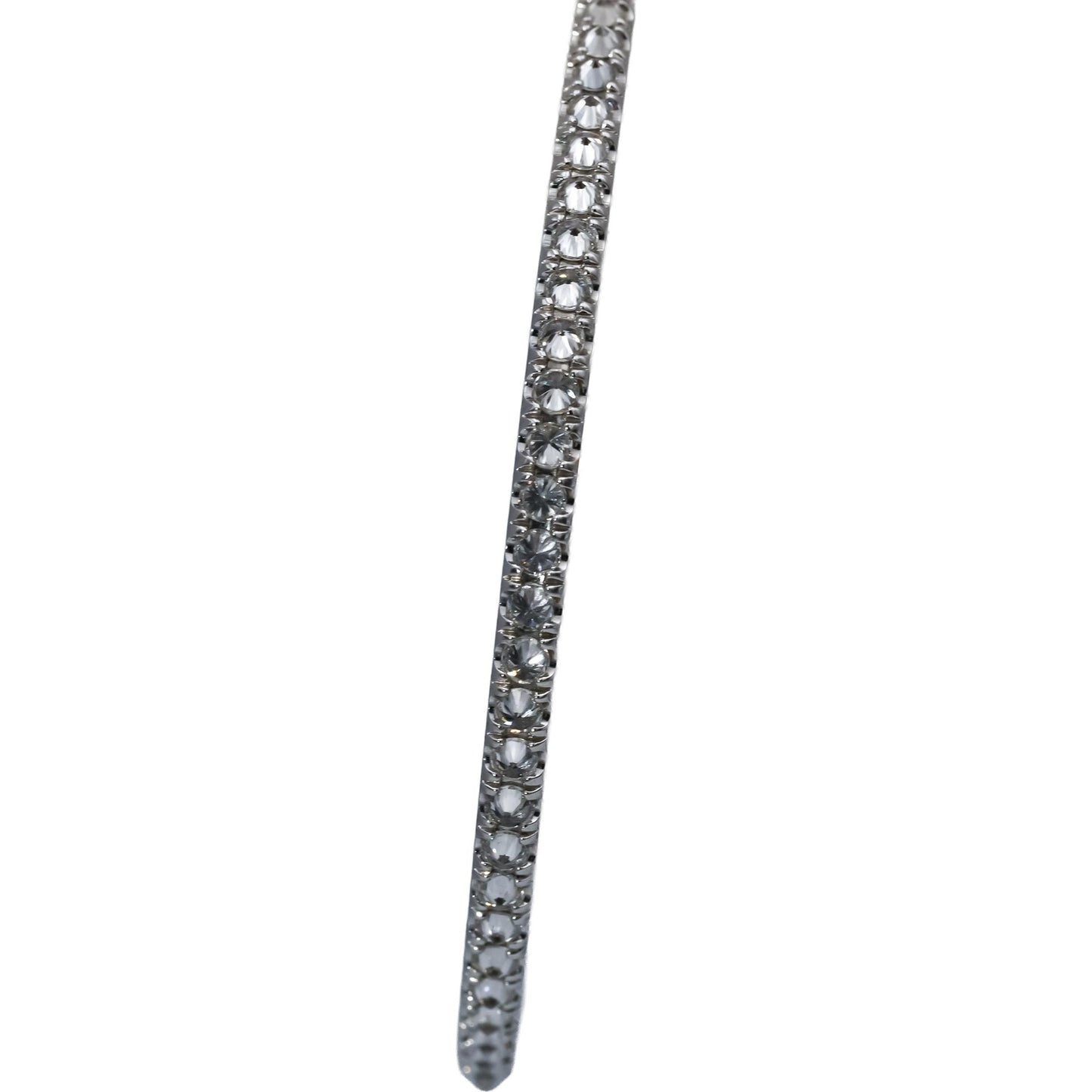 DAVID YURMAN 18k White Gold Diamond Reverse Set Inside Out Hoop Earrings 3.0CT