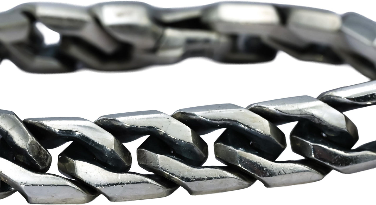 DAVID YURMAN Sterling Silver Curb Chain Angular Bracelet $1450 Retail