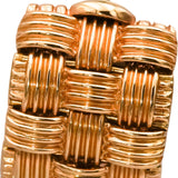 ROBERTO COIN 18k Rose Gold Appassionata Woven Curved Earrings