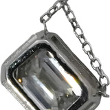 14k White Gold VS Emerald Cut Lab-Grown Diamond Pendant Necklace 1.62CT