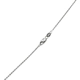 14k White Gold VS Round Lab-Grown Diamond Solitaire Pendant Necklace 2.05CT
