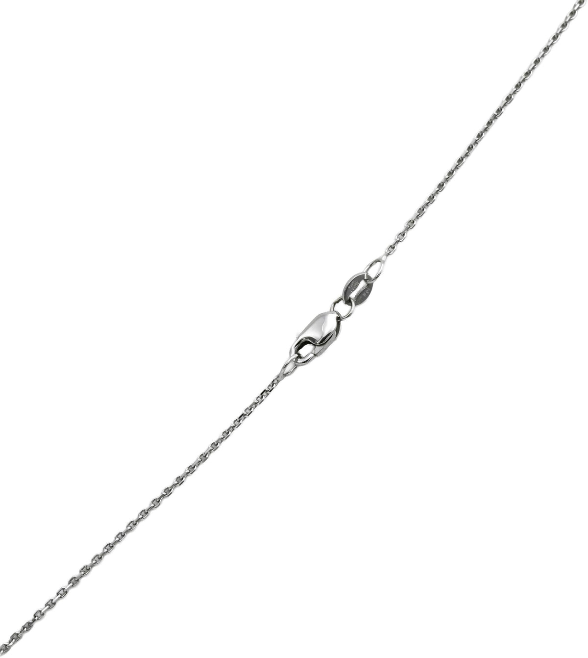 14k White Gold VS Round Lab-Grown Diamond Solitaire Pendant Necklace 2.05CT