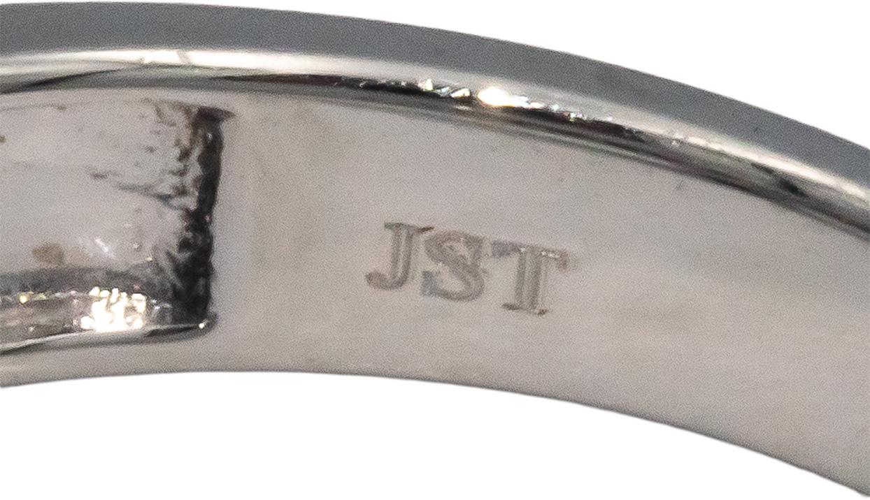 Platinum 1.50CT Diamond Halo Engagement Ring Size 7 w/ 0.45CT Center