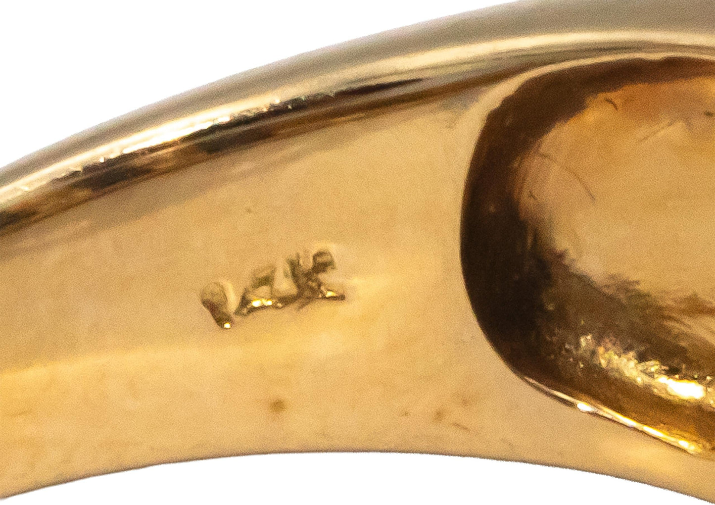 14k Yellow Gold 1.50CT Diamond and Blue Sapphire Band Ring Size 7.25