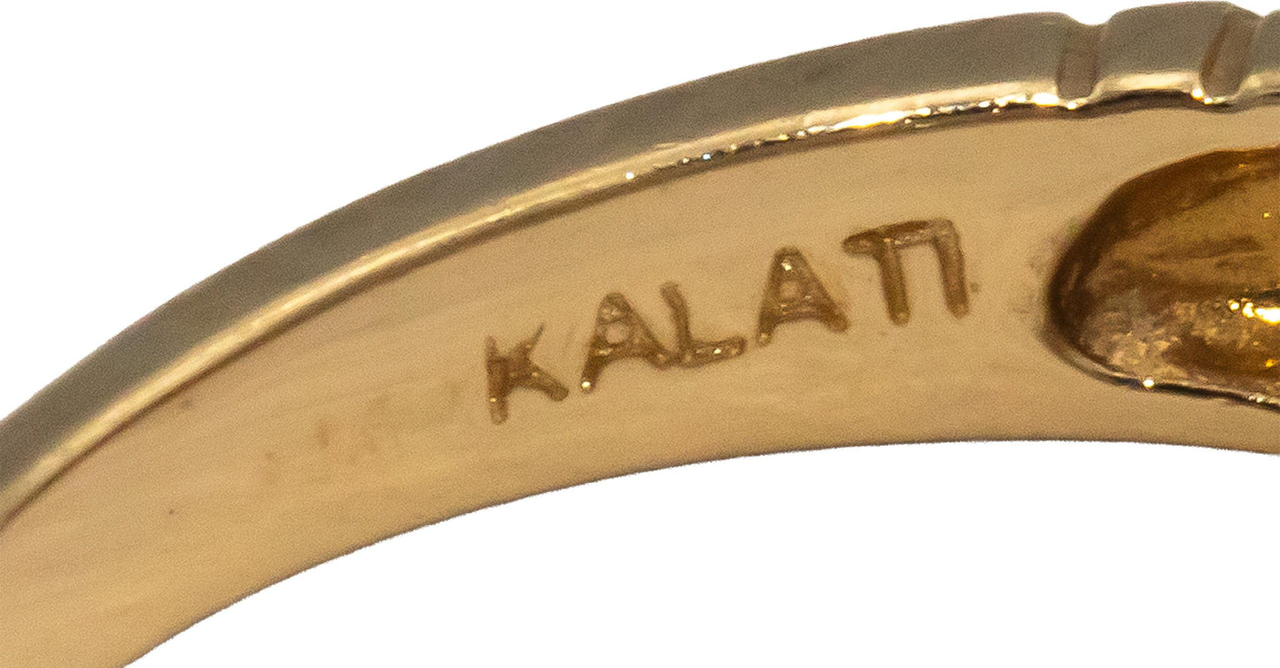 14k Yellow & White Gold Jewelry Diamond and Tanzanite Ring 0.81CT Size 7