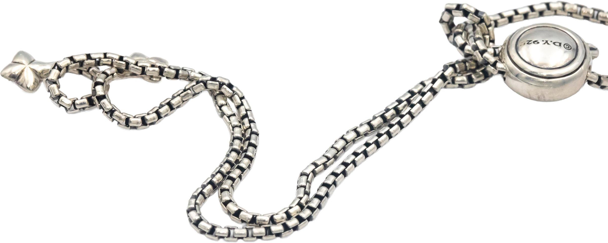 DAVID YURMAN Sterling Silver .35CT VS Diamond Continuance Heart Pendant Necklace