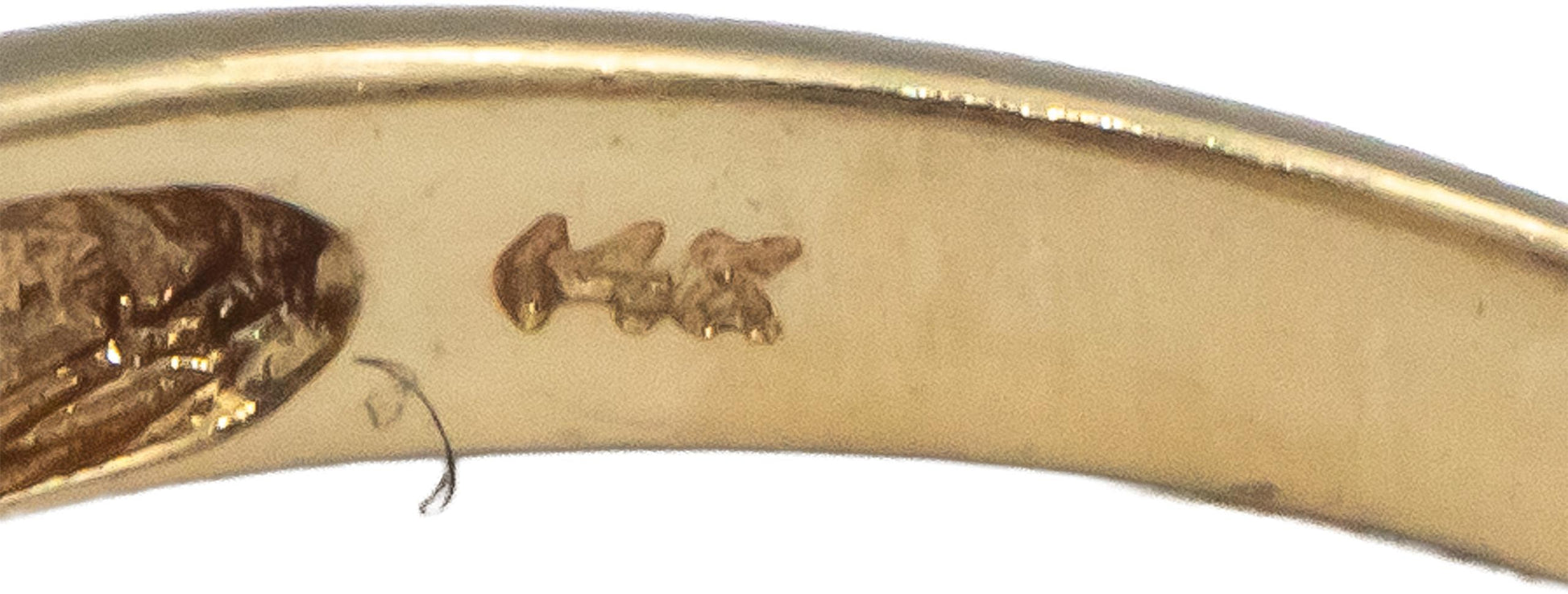 14k Yellow Gold 0.10CT Diamond & 6.4mm Pearl Cocktail Ring Size 7