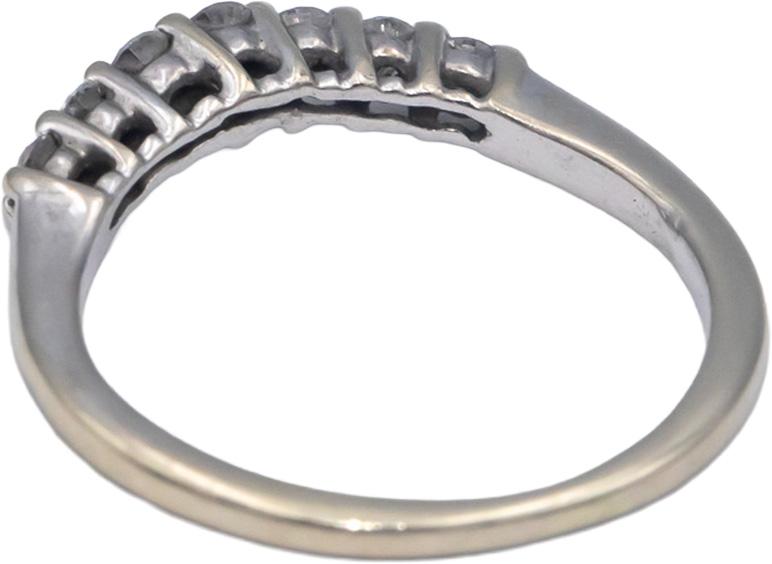 14k White Gold Jewelry 0.25CT Round Cut Diamond Band Ring Size 5.75