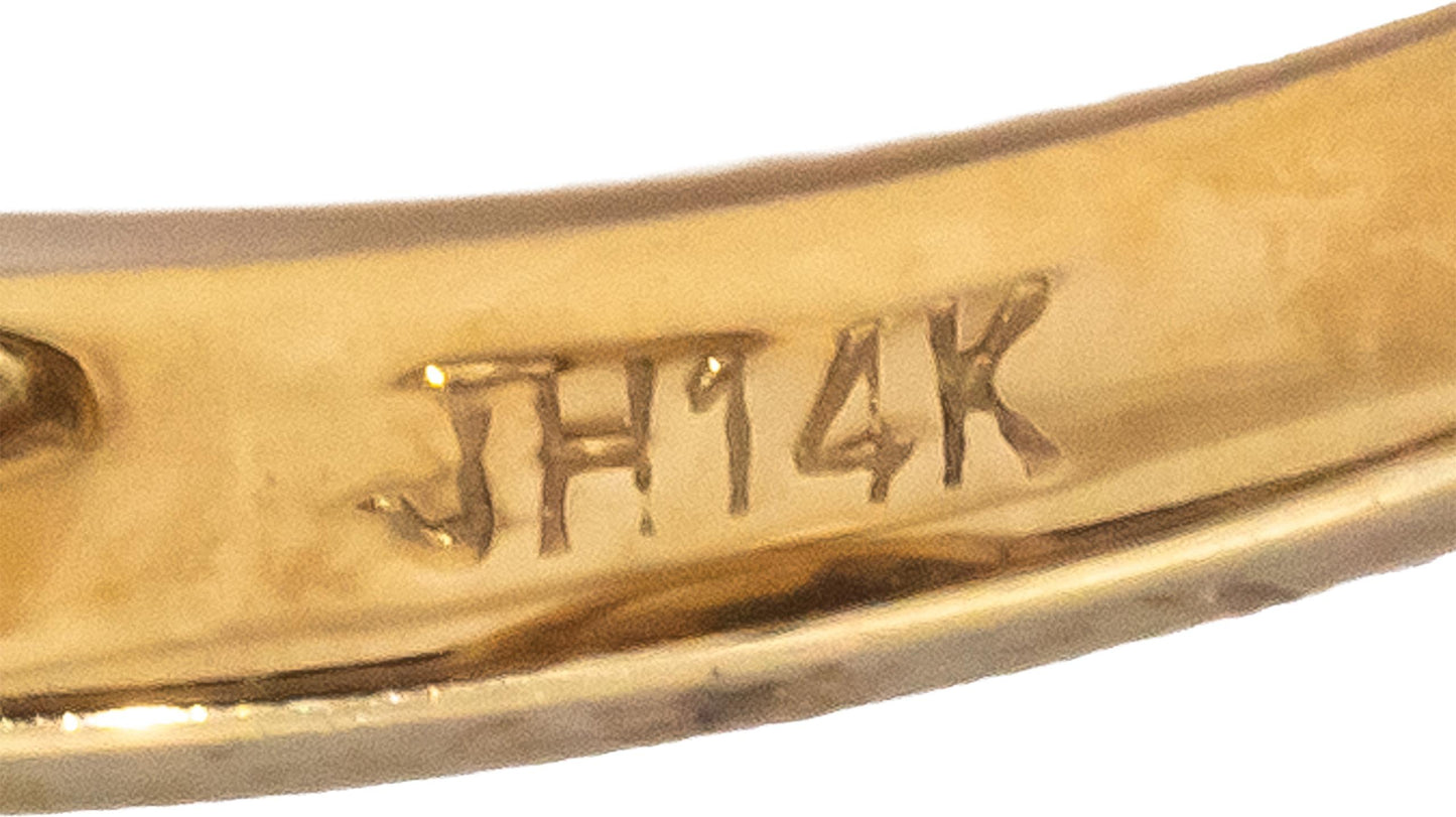 14k Yellow Gold Oval Cut Bezel Set Citrine Solitaire Ring 2.0CT Size 7.25