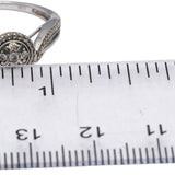 10k White Gold Round Diamond Cocktail Ring 0.25CT Size 7