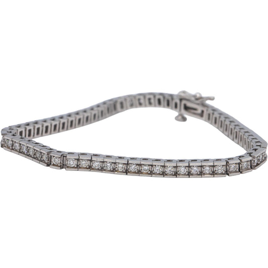14k White Gold VS Round Diamond Tennis Bracelet 3.0CT