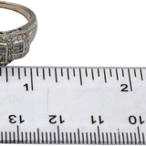 10k White Gold Round Diamond Cluster Cocktail Ring 0.50CT Size 9.25