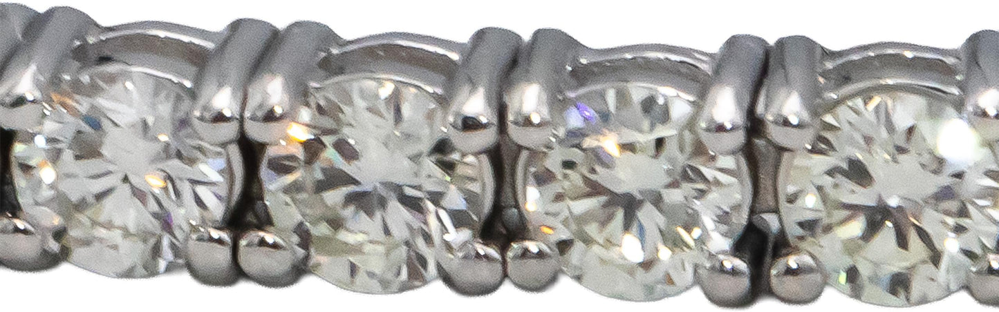 14k White Gold VS Round Diamond Tennis Bracelet 4.51CT