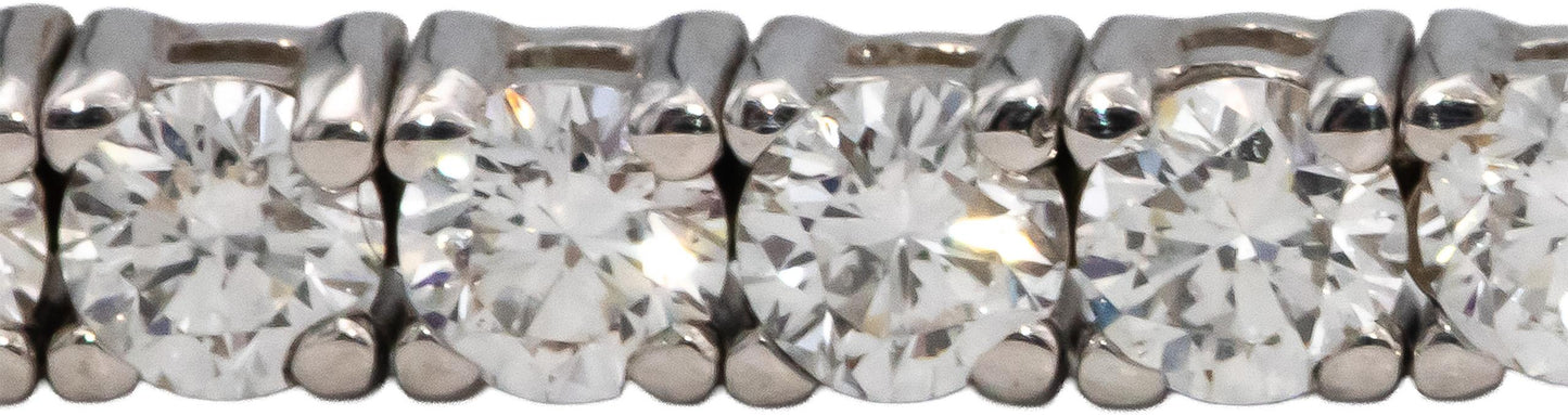 14k White Gold VS Round Diamond Tennis Bracelet 4.65CT