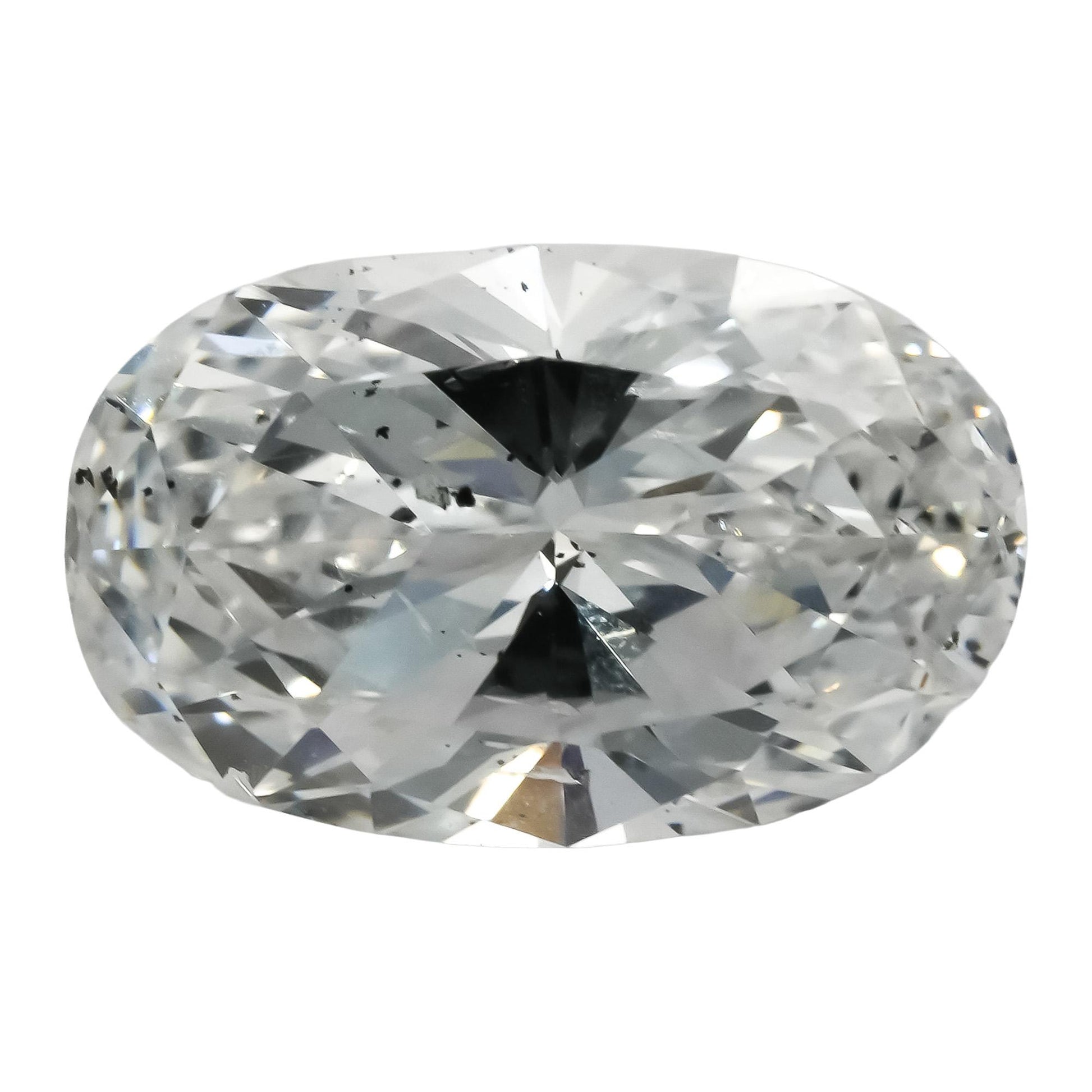GIA Certified SI2/D Oval Brilliant Cut Diamond Loose Stone 2.02CT
