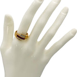18k Yellow Gold VS Diamond and Ruby Band Ring 1.50CT Size 7.5