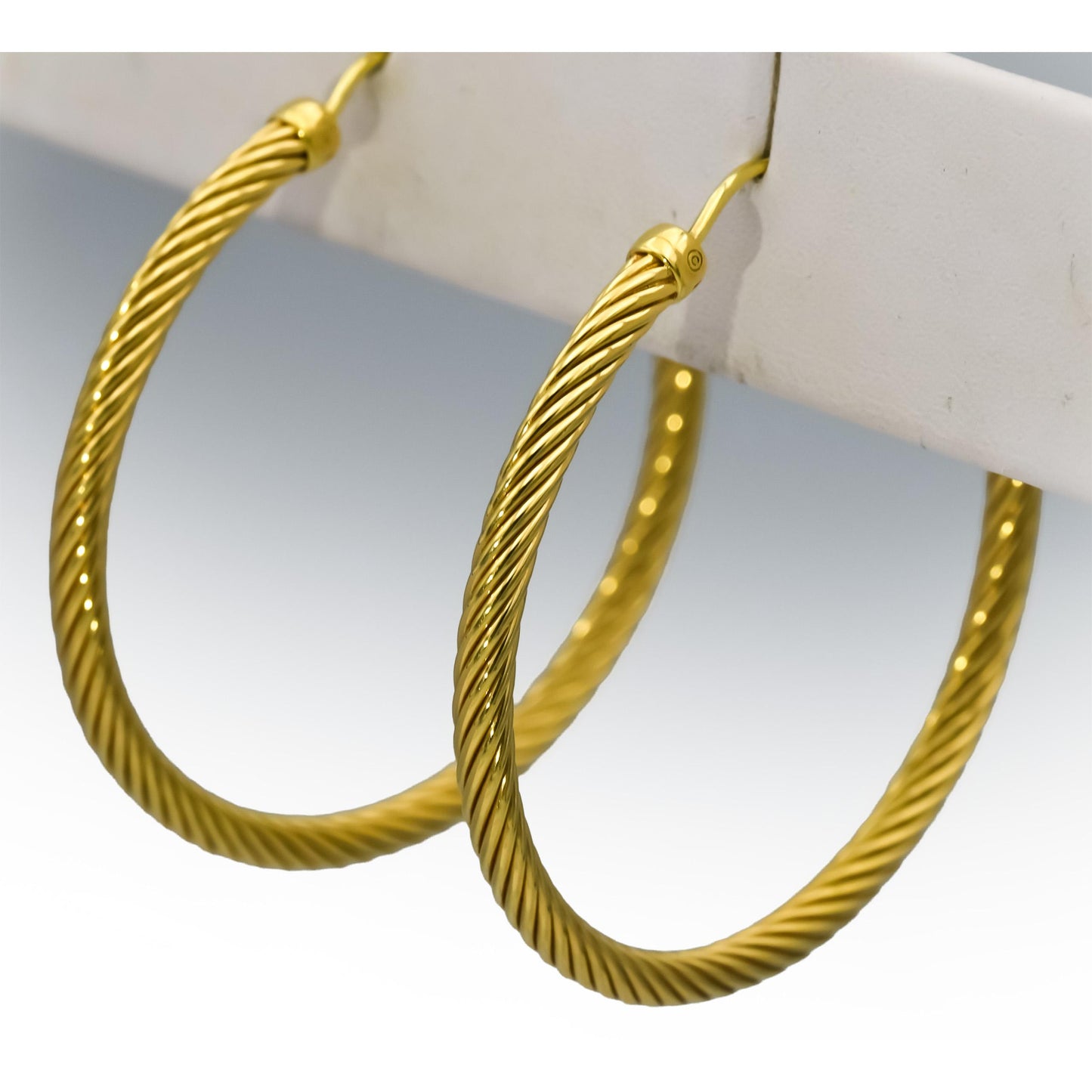 DAVID YURMAN 18k Yellow Gold Classic Cable Hoop Earrings