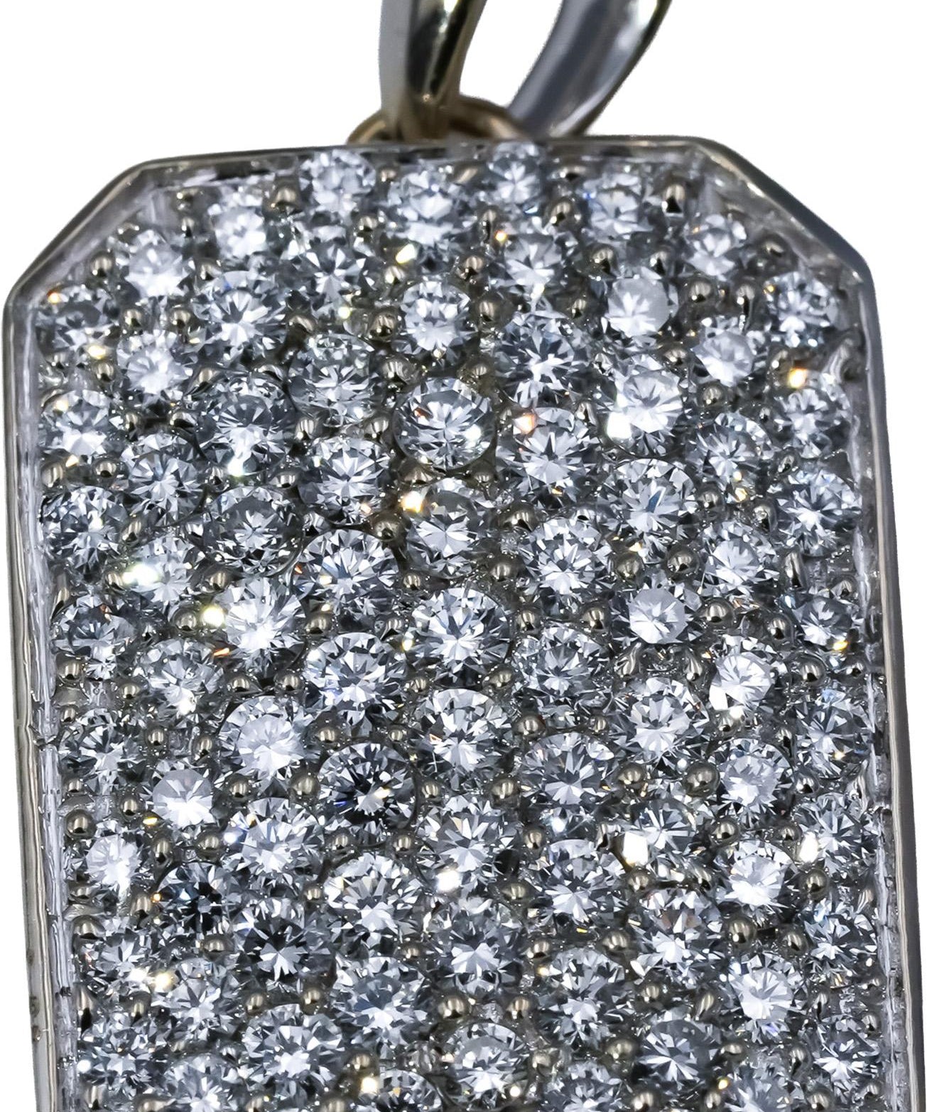 ROBERTO COIN 18k White and Yellow Gold VS Diamond Pave Pendant 1.0CT
