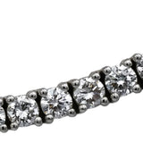 14k White Gold VS Round Lab-Grown Diamond Tennis Necklace 9.97CT