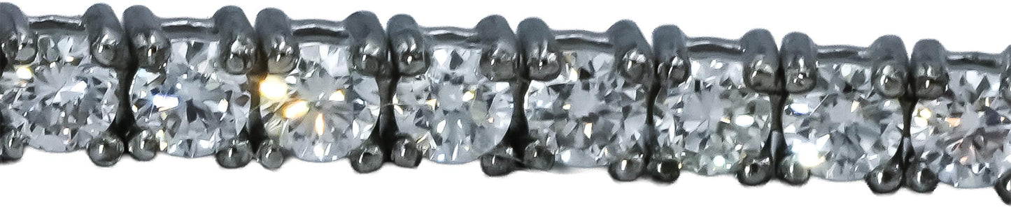 14k White Gold VS Round Diamond Tennis Bracelet 2.73CT