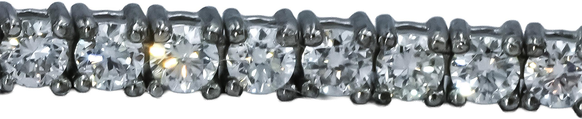 14k White Gold VS Round Diamond Tennis Bracelet 2.73CT